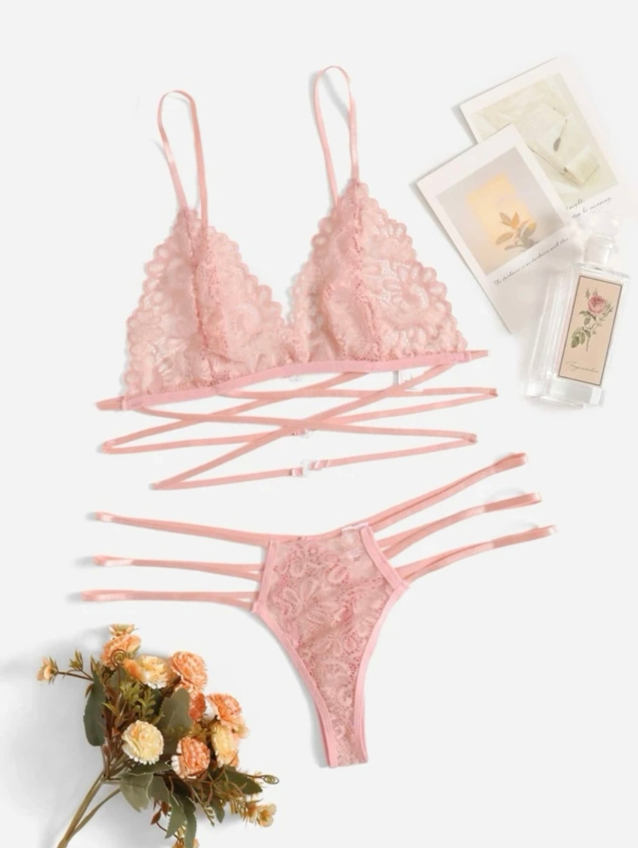 Cut-Out Lingerie Set